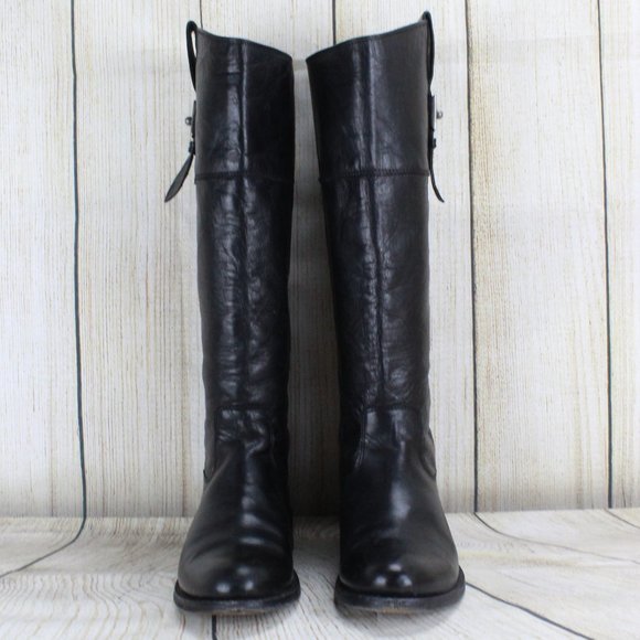FRYE Knee High Tall Riding Boots Size 7 - Picture 4 of 10
